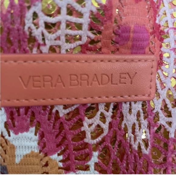 vera bradley Orange Shimmer Gold beach tote - Picture 2 of 7